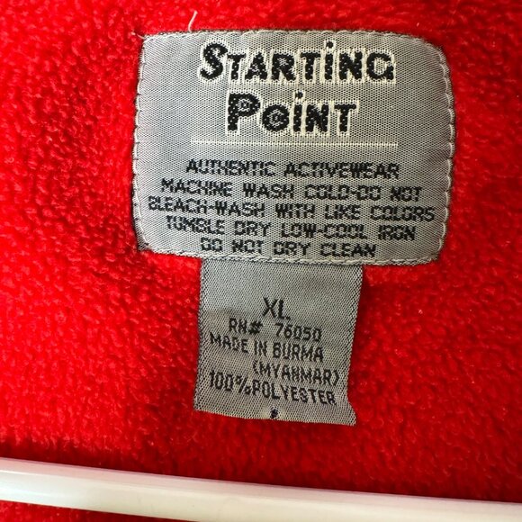 Starting Point XL Black Fleece Pullover Half-Zip Jacket - Picture 3 of 9